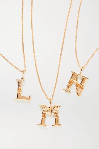 Chloé + Alphabet Gold-Tone Necklace