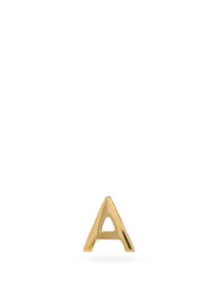 Otiumberg + Alphabet 9kt Gold A-M Single Earring