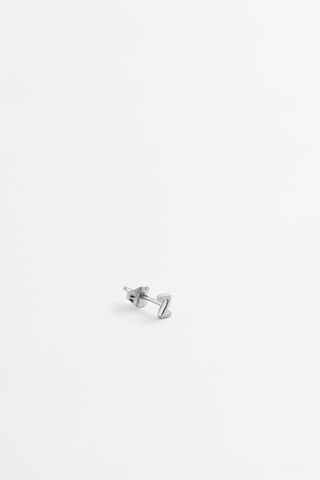 Zara + Sterling Silver Initial Earring
