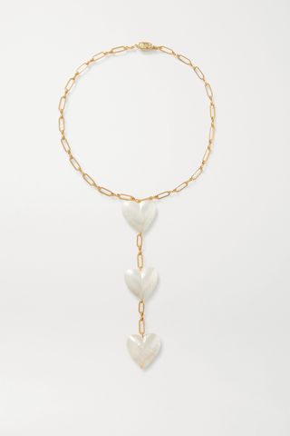 Timeless Pearly + Gold-Plated Mother-Of-Pearl Necklace