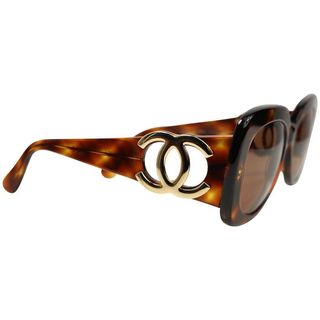 Chanel + Vintage Tortoiseshell Sunglasses