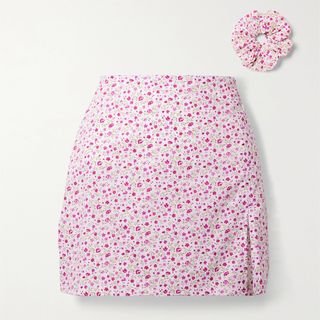 Maison Cleo + Sophie Floral-Print Cotton Mini Skirt