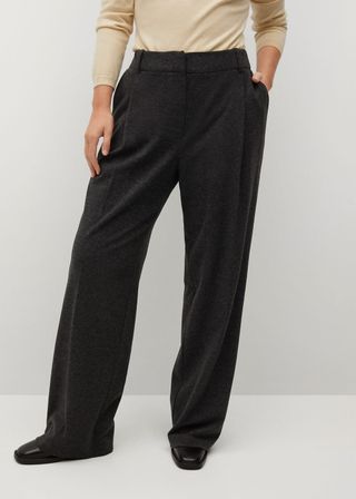 Mango + Flared Knitted Pants