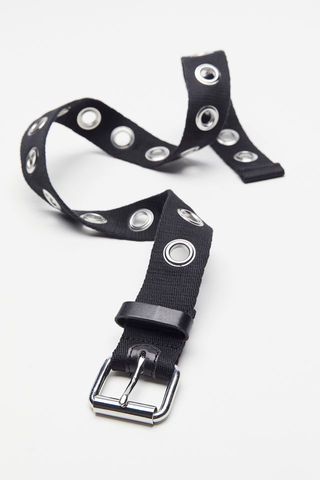 Urban Outfitters + Wide Webbed Grommet Belt