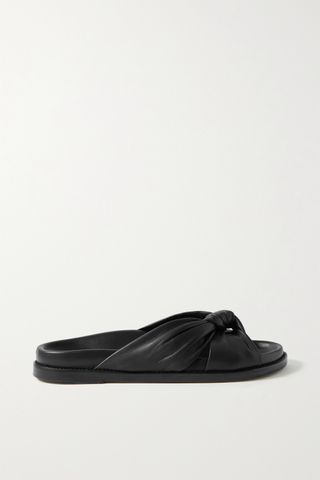 Porte & Paire + Knotted Leather Slides