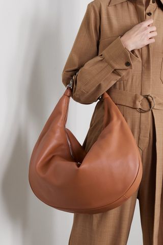 Staud + Sasha Large Leather Shoulder Bag