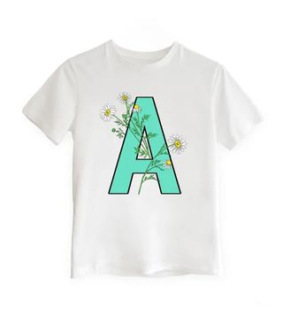 House of Alice + Hoa Signature T-Shirt Aqua White