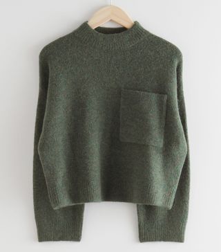 & Other Stories + Chest Pocket Knit Sweater
