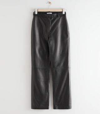 & Other Stories + Kick Flare Leather Trousers