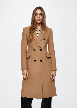 Mango + Tailored Wool Coat