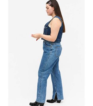Monki + Side Slit Jeans