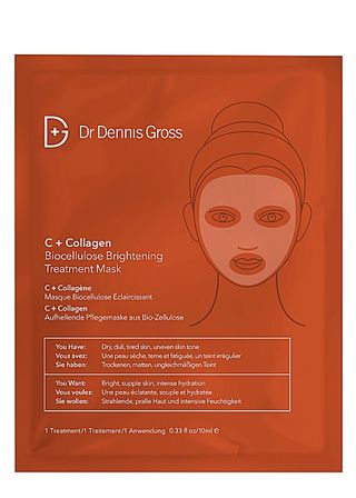 Dr Dennis Gross Skincare + C + Collagen Biocellulose Brightening Treatment Mask