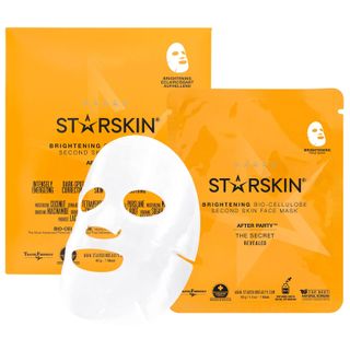 Starskin + After Party Coconut Bio-Cellulose Second Skin Brightening Face Mask