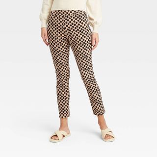 Who What Wear x Target + Polka Dot Skinny Cropped Pants