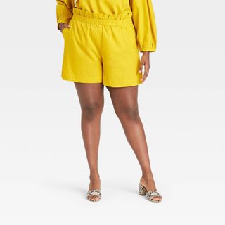 Who What Wear x Target + High-Rise Paperbag Shorts