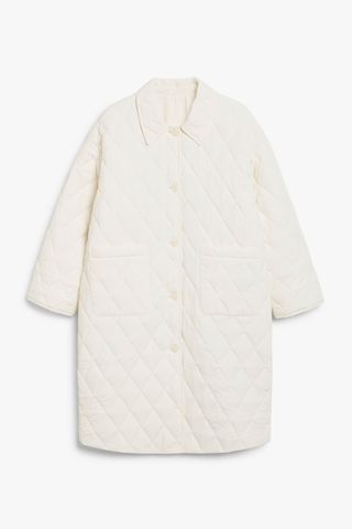 Monki + Reversible Quilted Coat