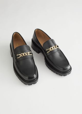 & Other Stories + Rope Chain Leather Loafers