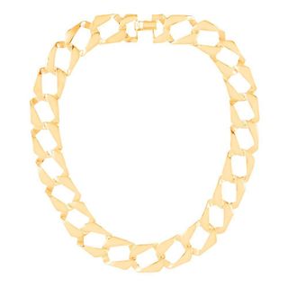 Susan Caplan Vintage + 1990s Vintage Gold Plated Chain Link Necklace