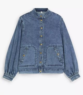 And/Or + Adele Denim Jacket, Mid Wash Blue