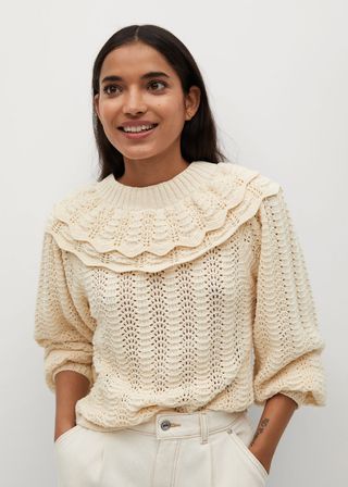 Mango + Removable Neck Knit Sweater