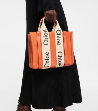 Chloé + Woody Large Suede Tote