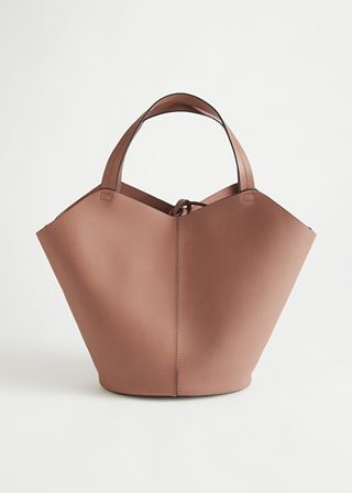& Other Stories + Leather Tote Bag