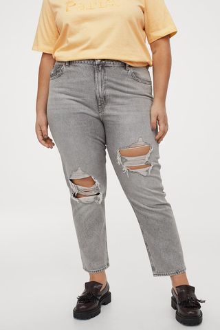 H&M + H&M+ Straight High Ankle Jeans