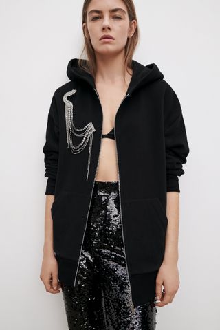 Zara + Oversized Zip Jacket