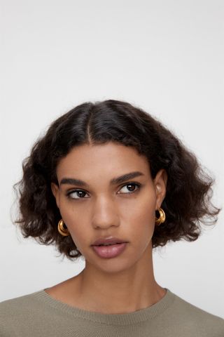 Zara + Textured Earrings