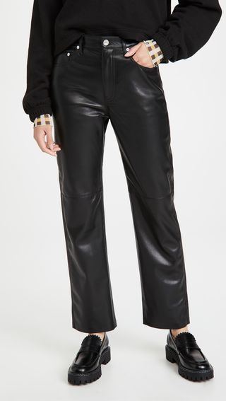 Paige + Stella Faux Leather Jeans