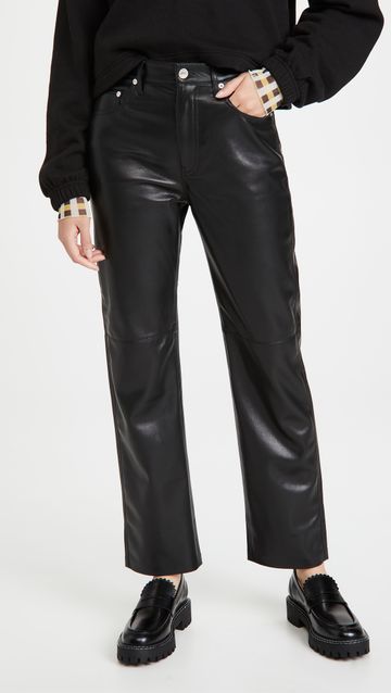 The 22 Best Faux-Leather Pants That Are Trending Now | Who What Wear