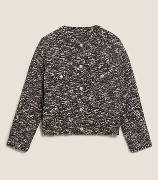 Marks and Spencer + Tweed Relaxed Jacket