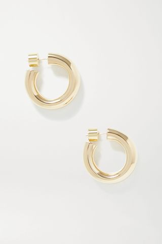 Jennifer Fisher + Kevin Huggies Gold-Plated Hoop Earrings