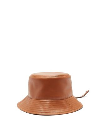 Loewe + Fisherman Leather Bucket Hat