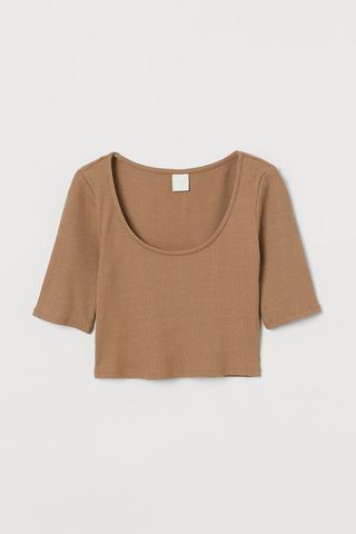 H&M + Ribbed Cropped Top