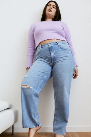 H&M + Slouch Straight Jeans