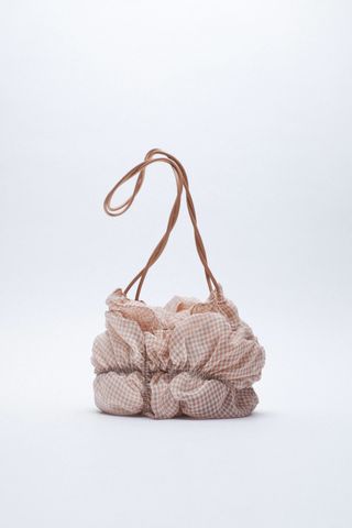 Zara + Gingham Organza Bag