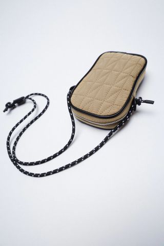 Zara + Quilted Nylon Phone Case