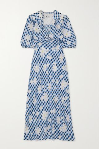 Rixo + Nicolette Printed Woven Midi Dress