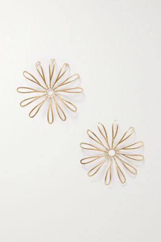 Jacquemus + Les Fleurs Gold-Tone Earrings