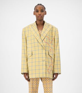 Daily Paper + Yellow Check Keany Blazer