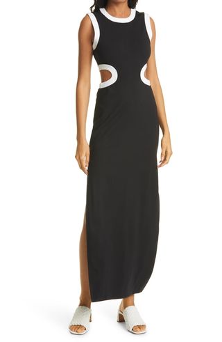 Staud + Dolce Cutout Waist Sleeveless Dress