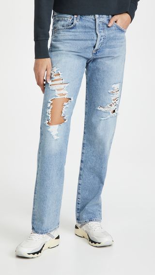 Citizens of Humanity + Emery Long Mid Rise Relaxed Straight Jeans