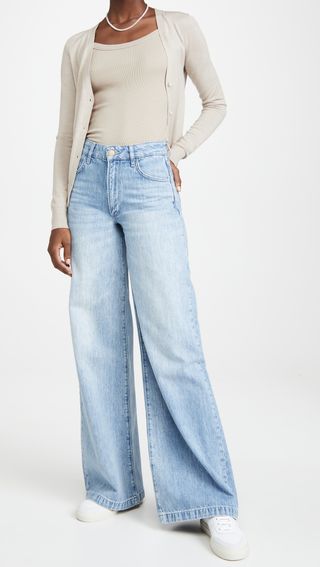 Triarchy + High Rise Wide Leg Jeans