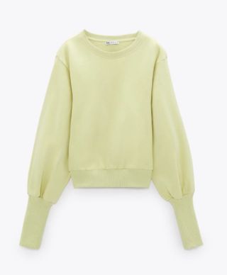 Zara + Balloon Sleeve Sweatshirt