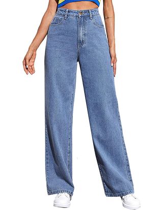 Soly Hux + Casual High Waisted Wide Leg Jeans