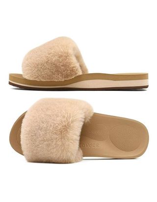 Coface + Plush Flat Sandals