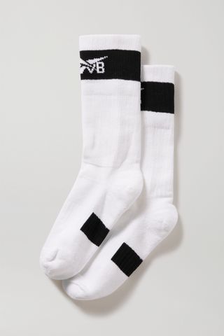 Reebok X Victoria Beckham + Intarsia Cotton-Blend Socks
