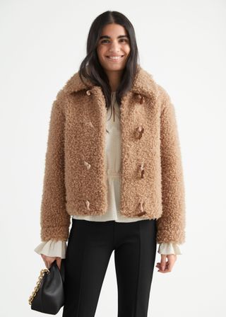 & Other Stories + Fluffy Faux Shearling Jacket
