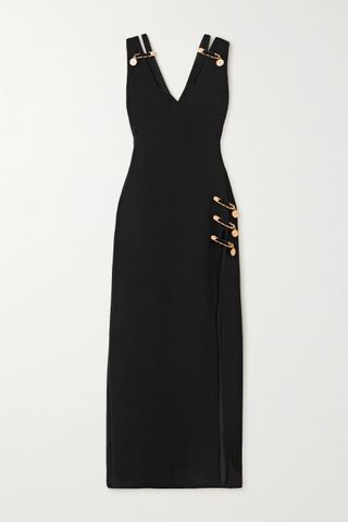 Versace + Black EmbellIshed Dress